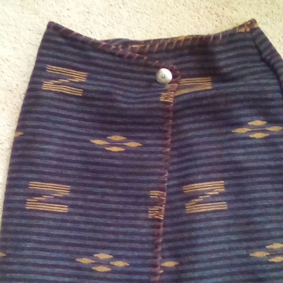 RARE Ralph Lauren vintage wool maxi Aztec skirt - Picture 5 of 9